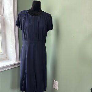 Talbots navy blue dress 8